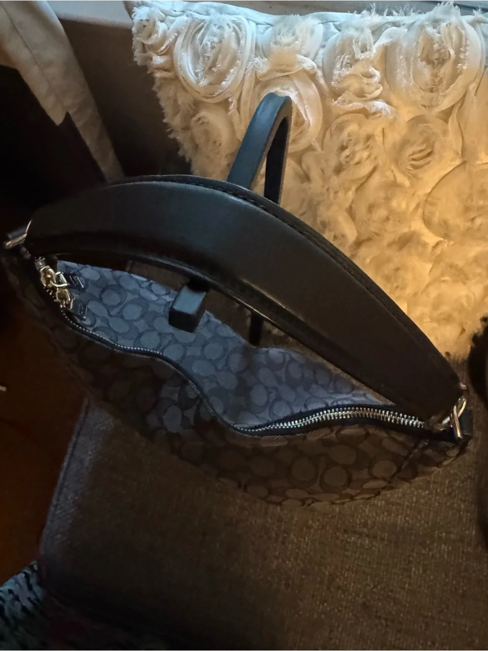 Coach Celeste Convertible Hobo Signature Jacquard Canvas Shoulder Crossbody Bag